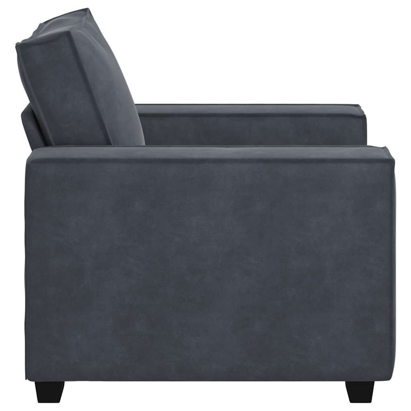 vidaXL Sofa Chair Dark Grey 60 cm Velvet