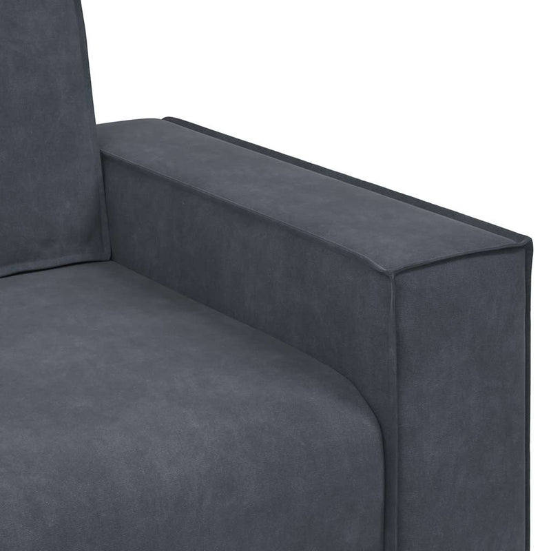 vidaXL Sofa Chair Dark Grey 60 cm Velvet