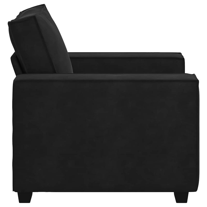 vidaXL Sofa Chair Black 60 cm Velvet