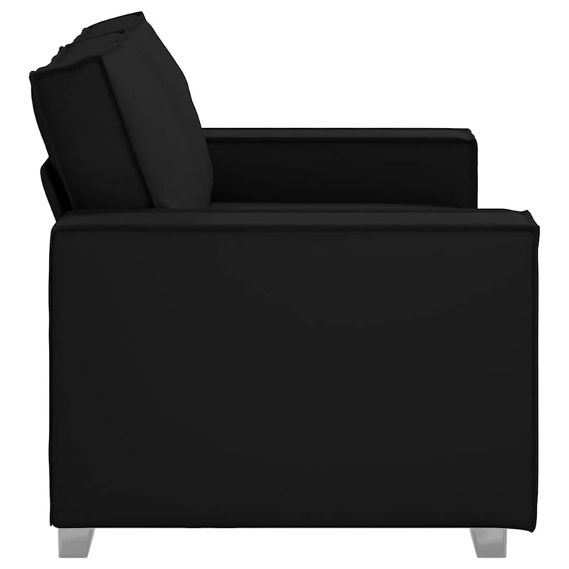vidaXL Sofa Black 160 x 78 x 84 cm Fabric