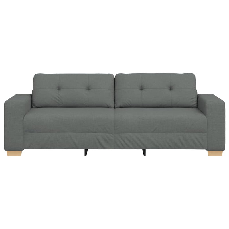 vidaXL 3-Seater Sofa Dark Grey 180 cm Fabric