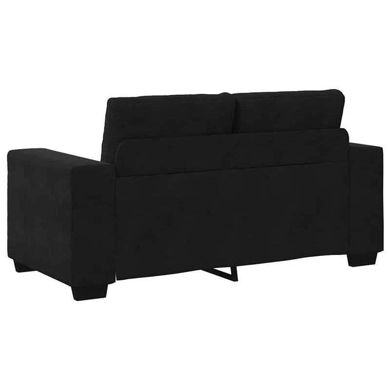 vidaXL Loveseat Sofa Black 120 cm Velvet