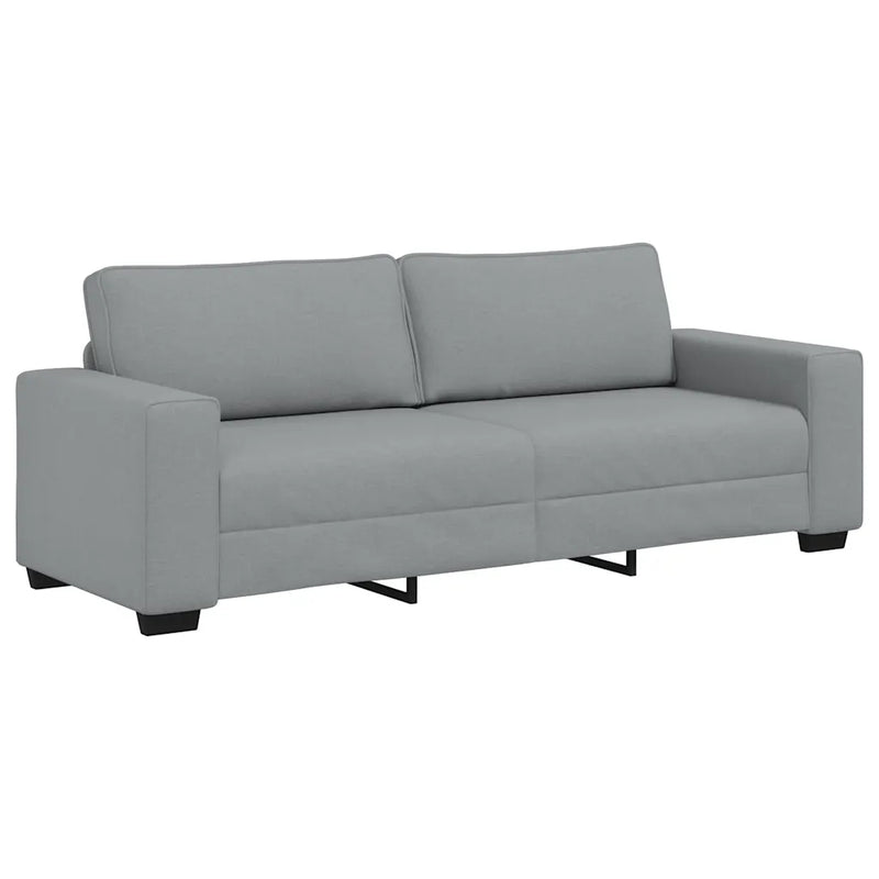 3-Seater Sofa��Light Grey 220x77x82 cm Fabric