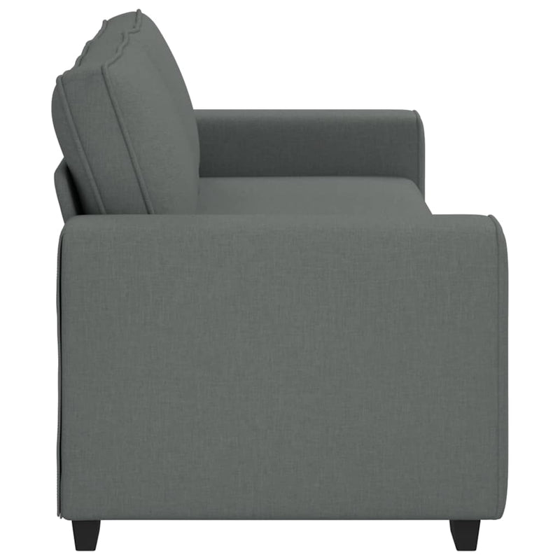 3-Seater Sofa Dark Grey 180 cm Fabric