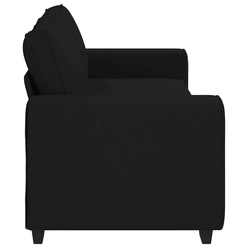 3-Seater Sofa��Black 220x77x82 cm Fabric