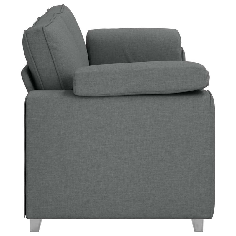 vidaXL Sofa Dark Grey 219 x 77 x 82 cm Fabric