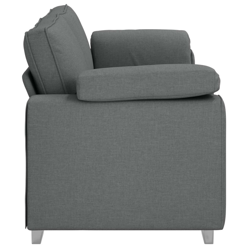 vidaXL Sofa Dark Grey 219 x 77 x 82 cm Fabric