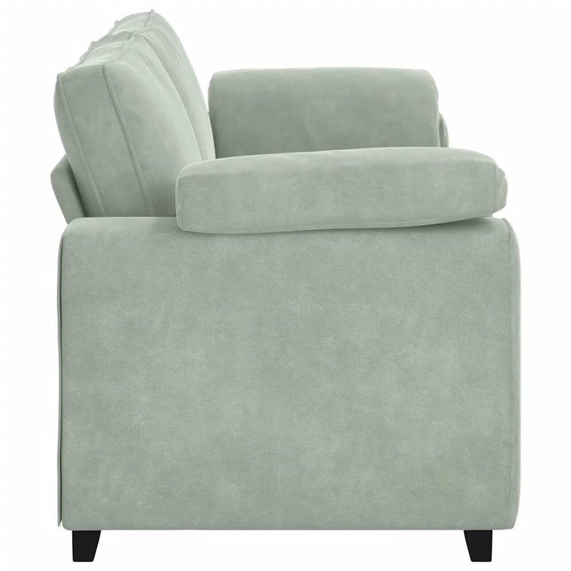 vidaXL 3-Seater Sofa Light Grey 178 cm Velvet