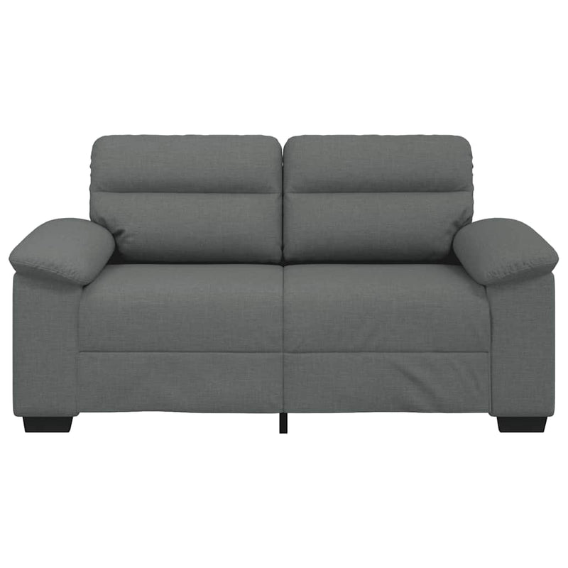 2-Seater Sofa Dark Grey 120 cm Fabric