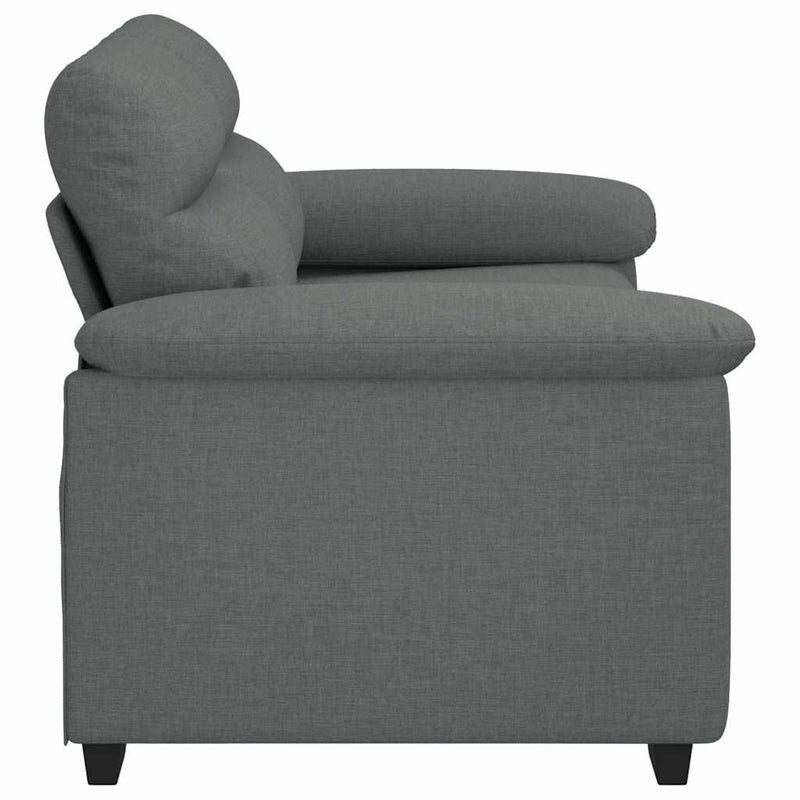vidaXL 2-Seater Sofa Dark Grey 120 cm Fabric