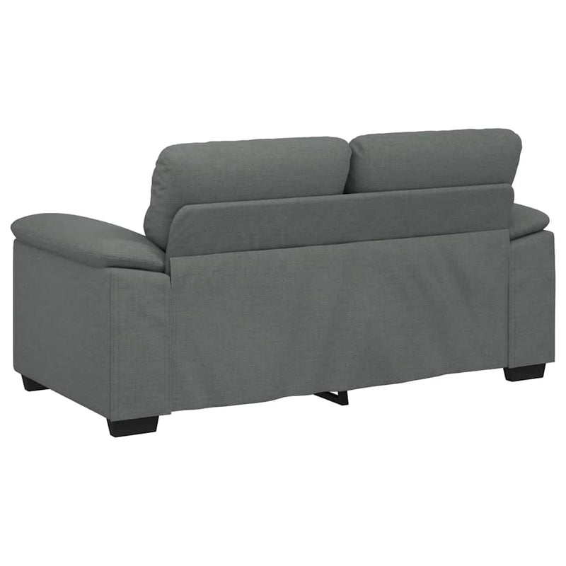 2-Seater Sofa Dark Grey 120 cm Fabric