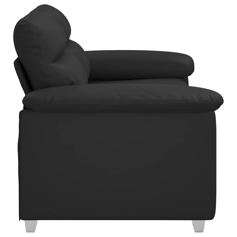 vidaXL 2-Seater Sofa Black 120 cm Faux Leather