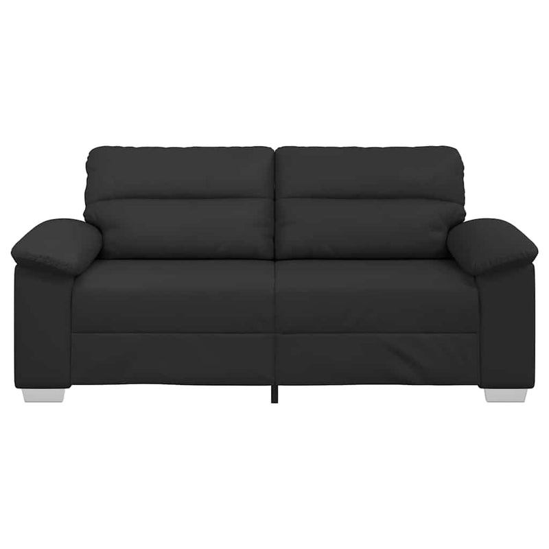 vidaXL 2-Seater Sofa Black 140 cm Faux Leather