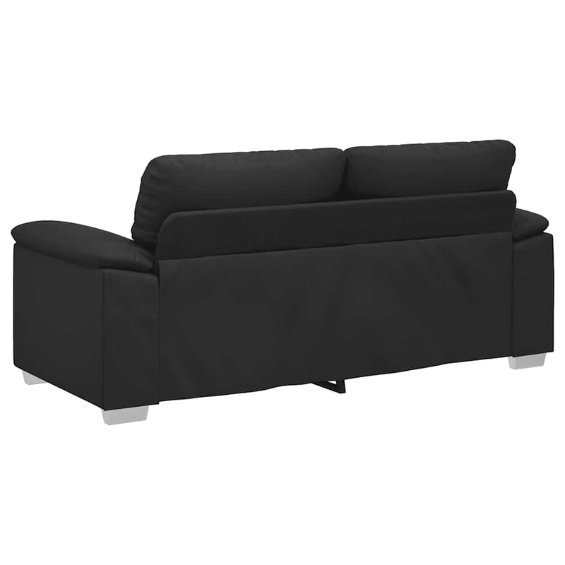 vidaXL 2-Seater Sofa Black 140 cm Faux Leather