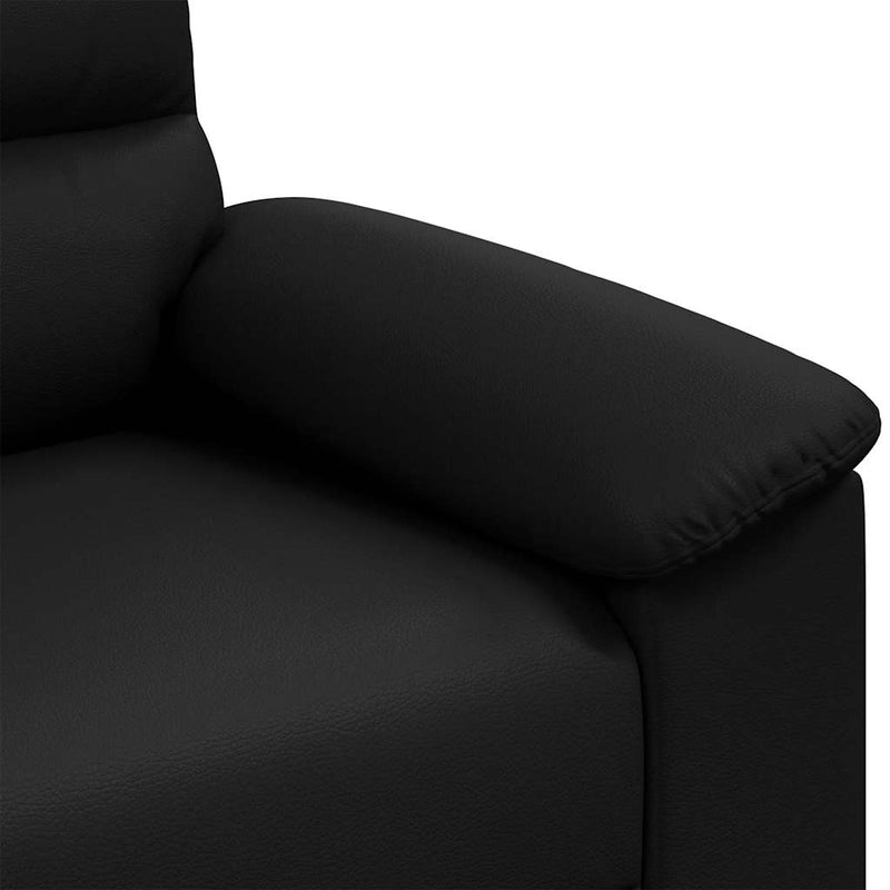 vidaXL 2-Seater Sofa Black 140 cm Faux Leather