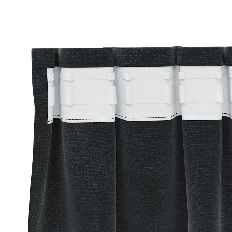 Blackout Curtains 2 pcs Black 140 x 245 cm Velvet