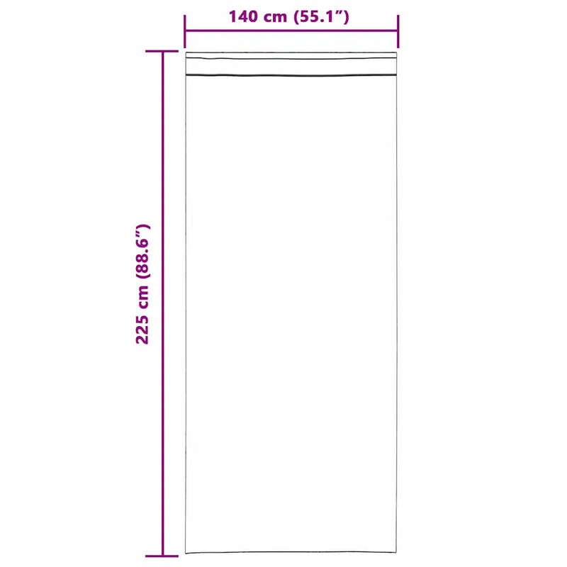 Blackout Curtains 2 pcs Cream 140 x 225 cm Velvet