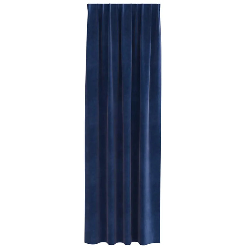Blackout Curtains 2 pcs Dark Blue 140 x 245 cm Velvet