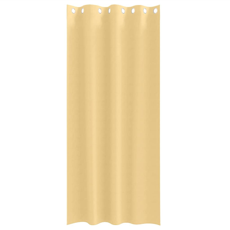 vidaXL Curtains with Curtains 2 pcs Beige Polyester