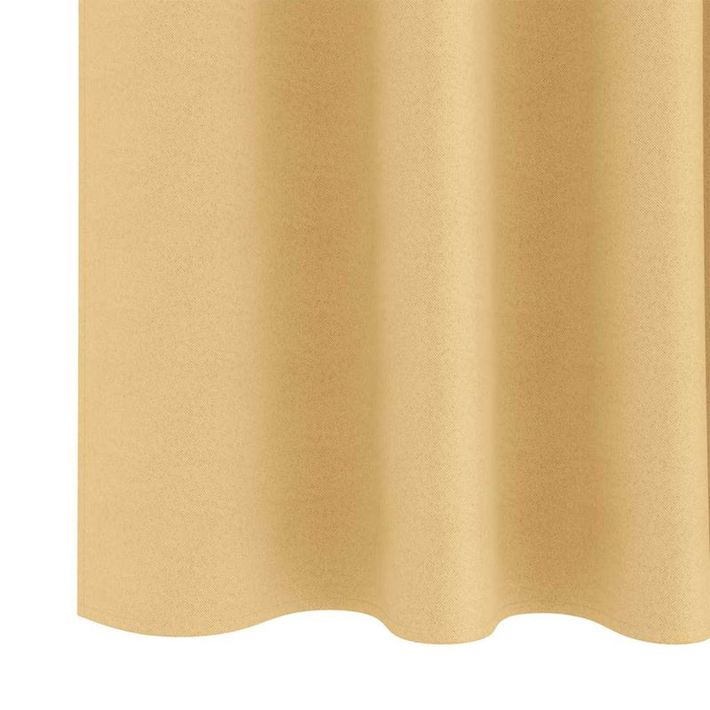 vidaXL Curtains with Curtains 2 pcs Beige Polyester