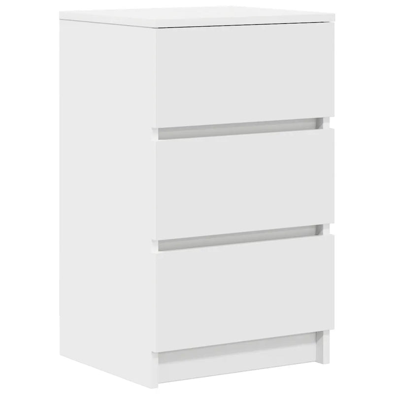 Bedside Cabinets with 3 Drawers 2 pcs White 39x35x65 cm