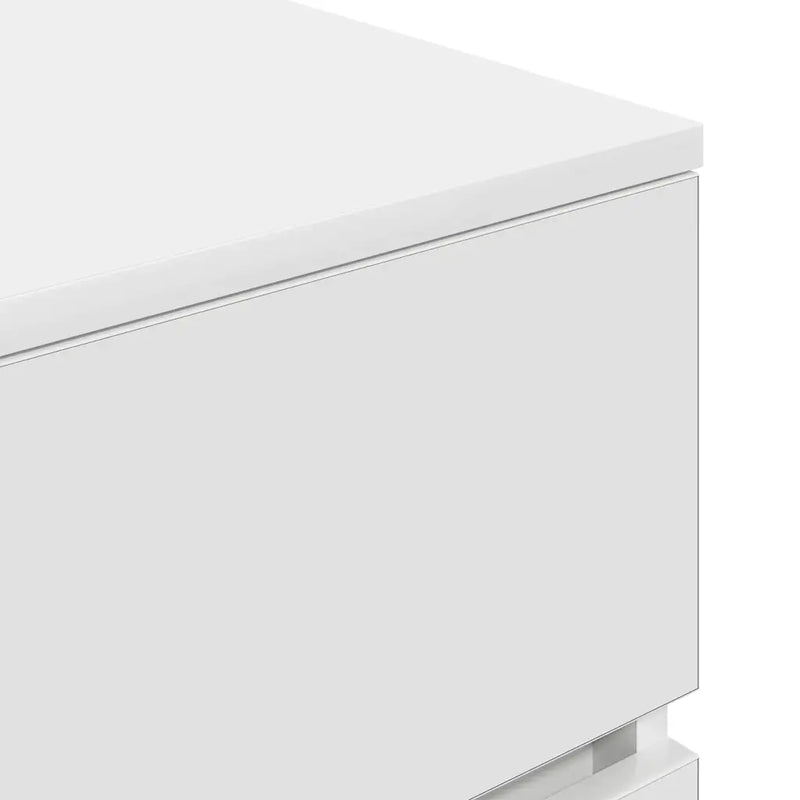 Bedside Cabinets with 3 Drawers 2 pcs White 39x35x65 cm