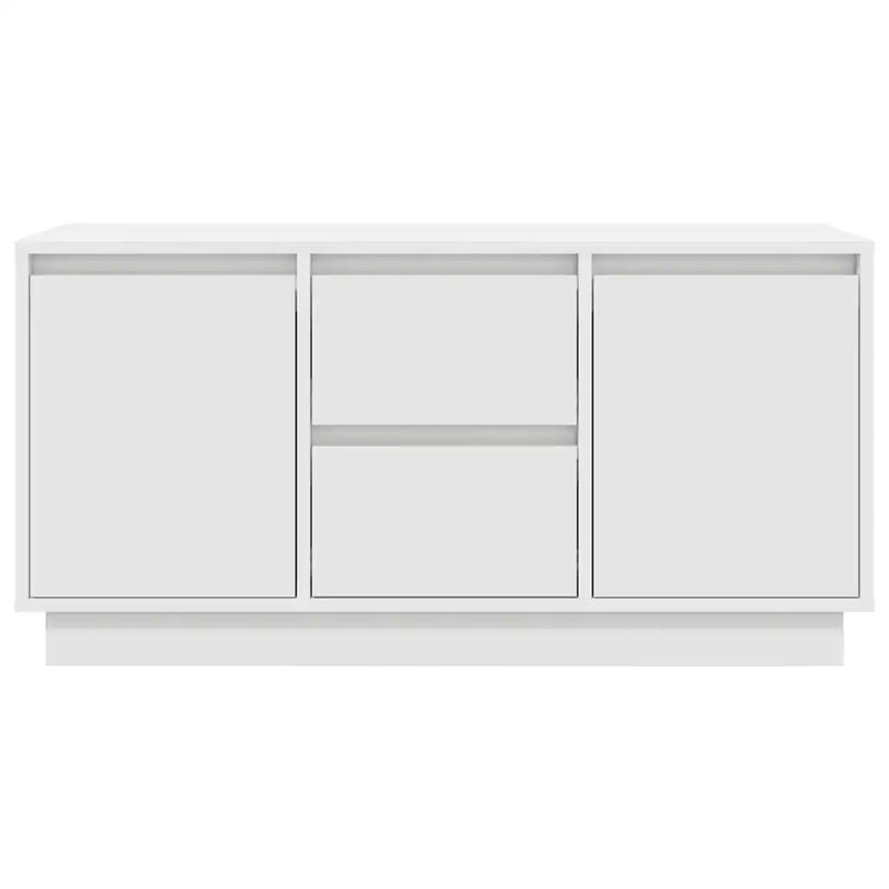 TV Cabinet with LED Lights White 100x41x50 cm