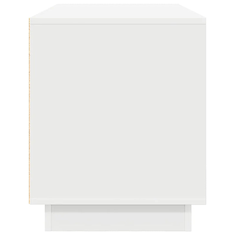 TV Cabinet with LED Lights White 100x41x50 cm