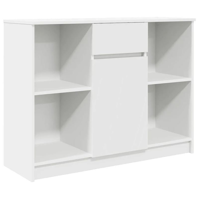 Sideboard with Drawer White 101x35x76 cm Engineered Wood