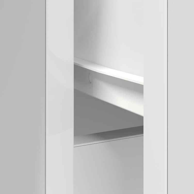 Sideboard with Drawer White 101x35x76 cm Engineered Wood