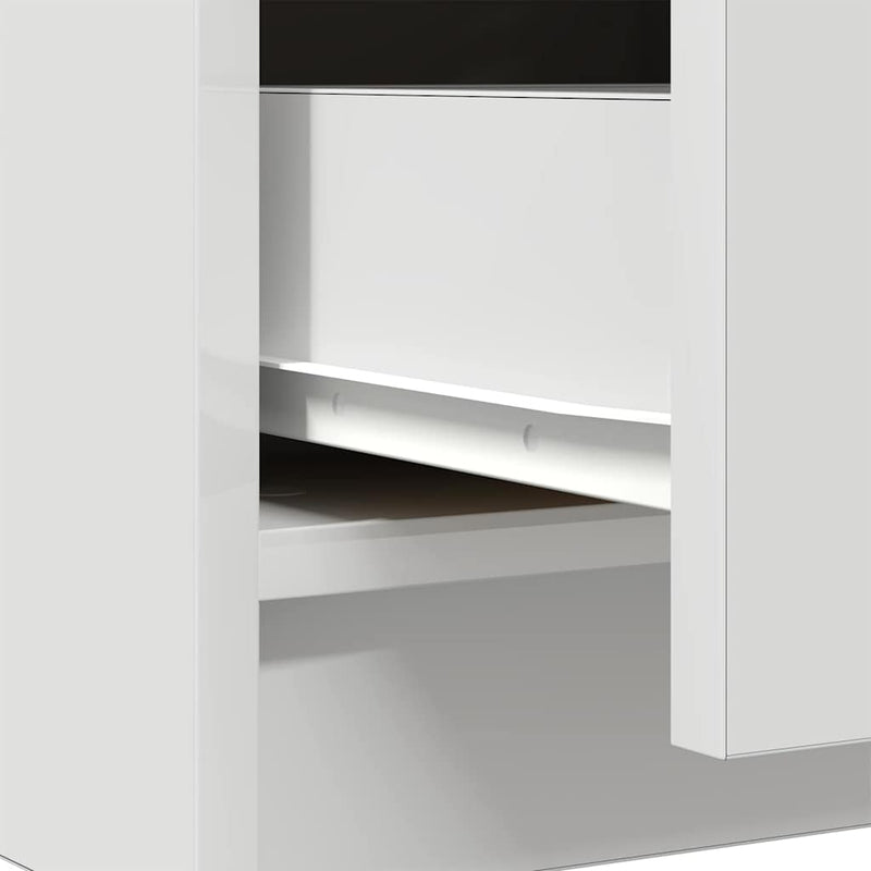 Sideboard with Drawer White 71x35x65 cm Engineered Wood