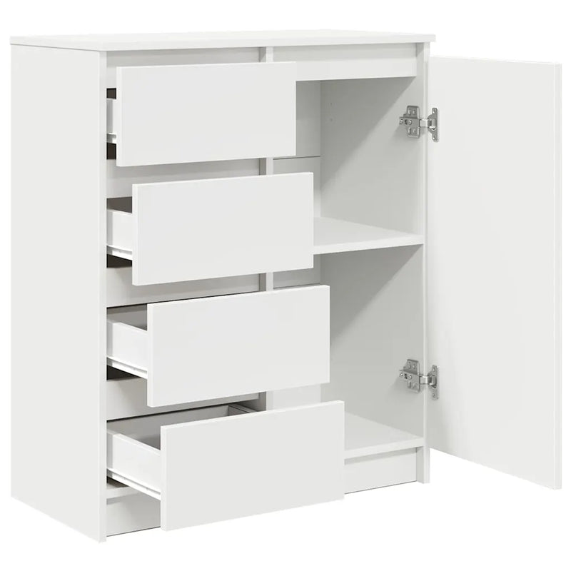 Sideboard with Drawers White 71x35x84 cm Engineered Wood