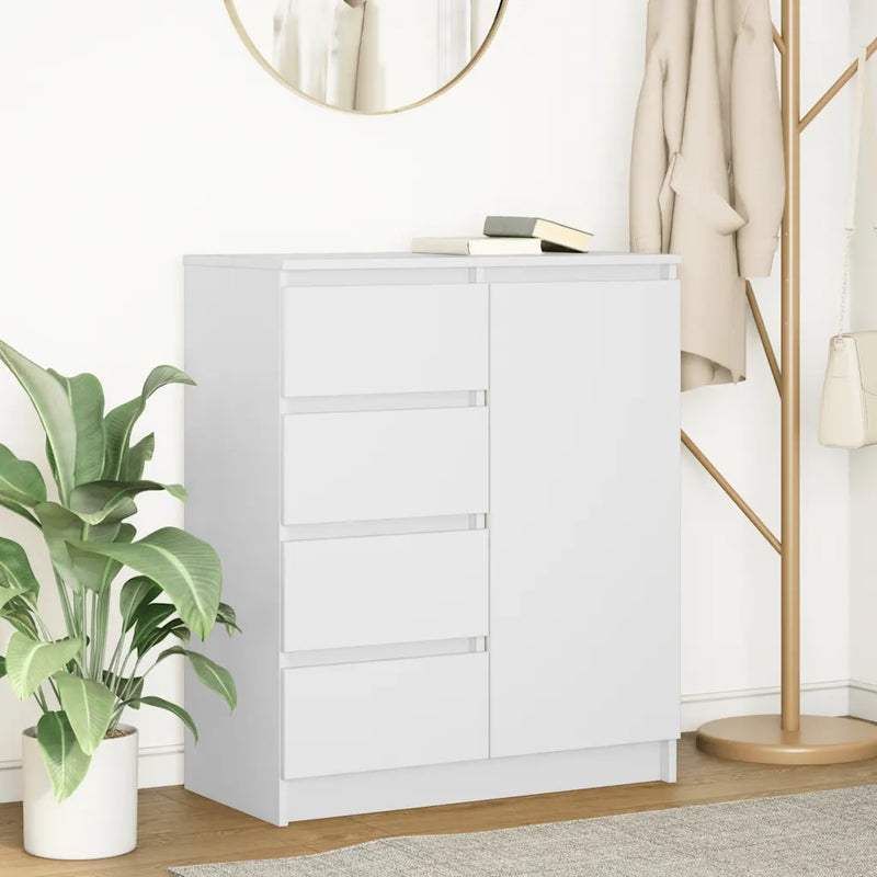 Sideboard with Drawers White 71x35x84 cm Engineered Wood