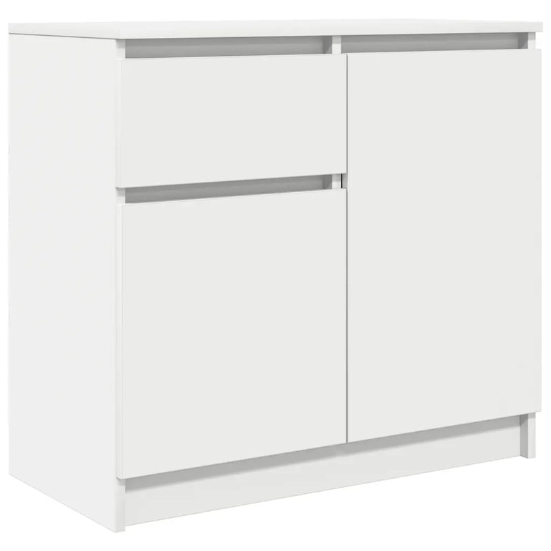 Sideboard with Drawer White 71x35x65 cm Engineered Wood