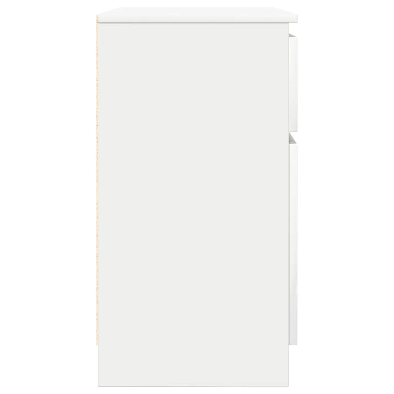 Sideboard with Drawer White 71x35x65 cm Engineered Wood