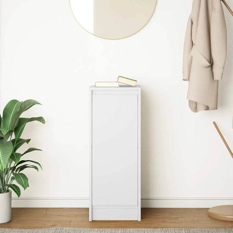Sideboard White 29.5x34x76 cm Engineered Wood