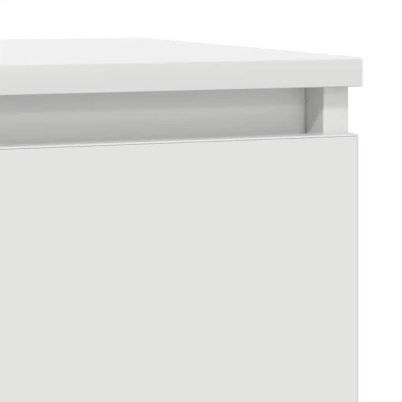 Sideboard White 29.5x34x76 cm Engineered Wood