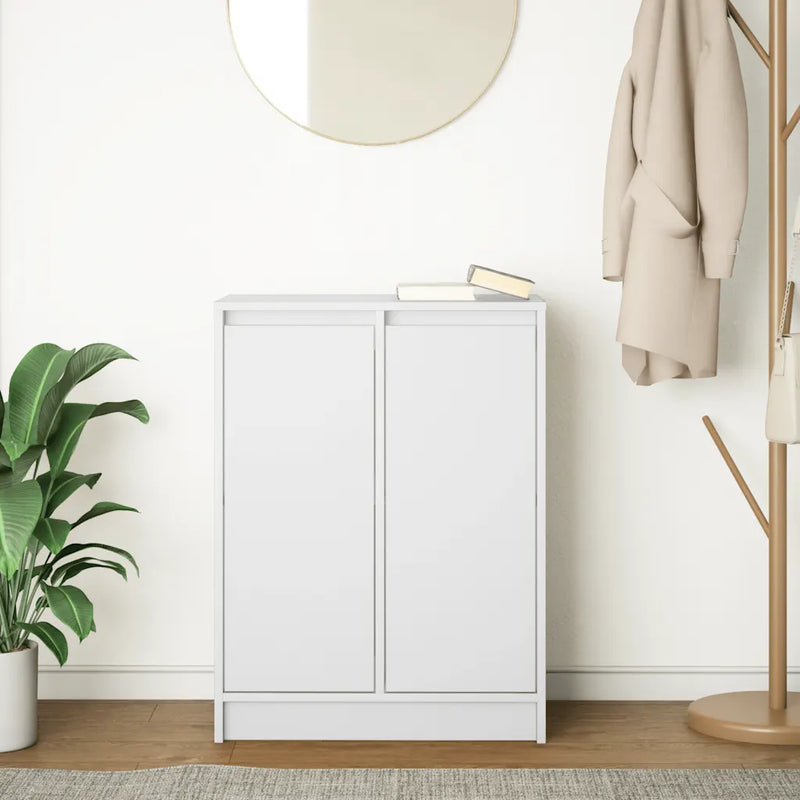 Sideboard White 57x34x76 cm Engineered Wood