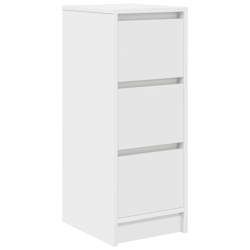 Sideboard White 29.5x34x76 cm Engineered Wood