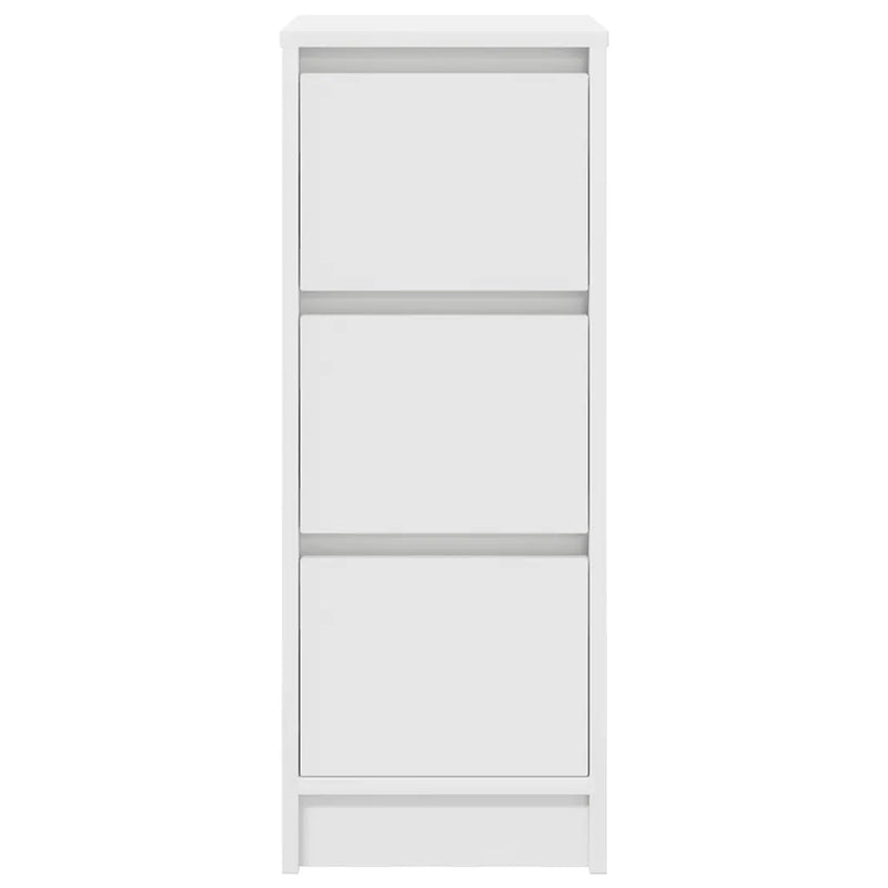 Sideboard White 29.5x34x76 cm Engineered Wood