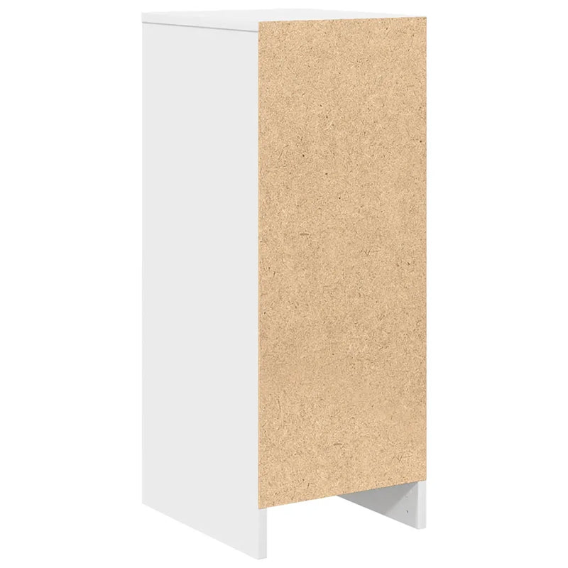 Sideboard White 29.5x34x76 cm Engineered Wood