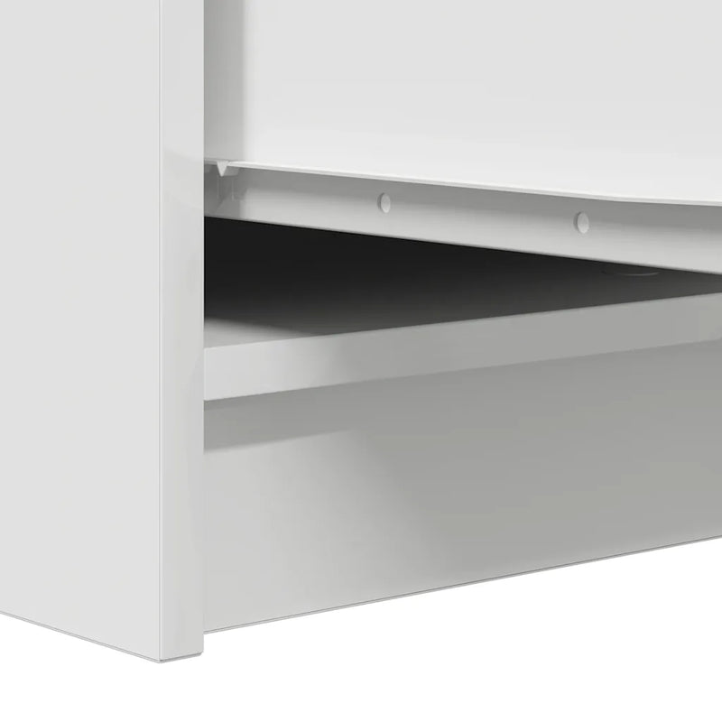 Sideboard White 29.5x34x76 cm Engineered Wood
