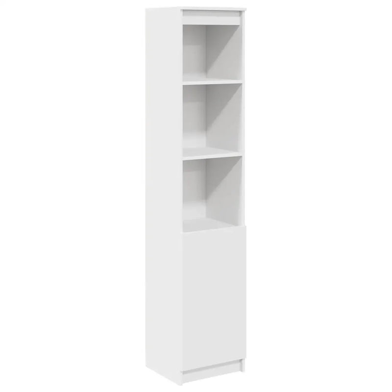 Highboard White 37.5x35x180 cm Engineered Wood