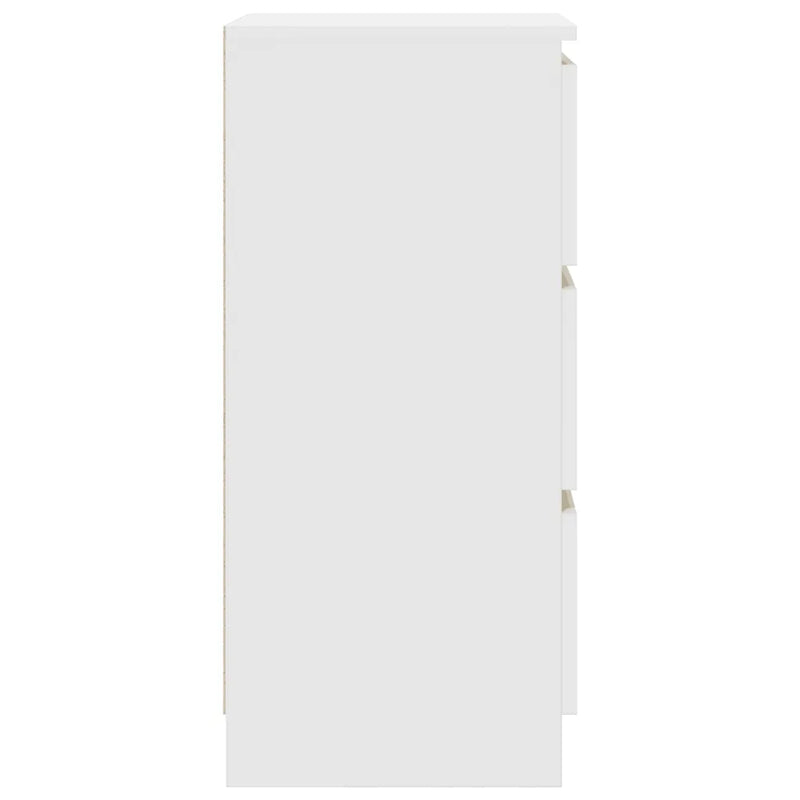 Sideboard White 37.5x35x76 cm Engineered Wood