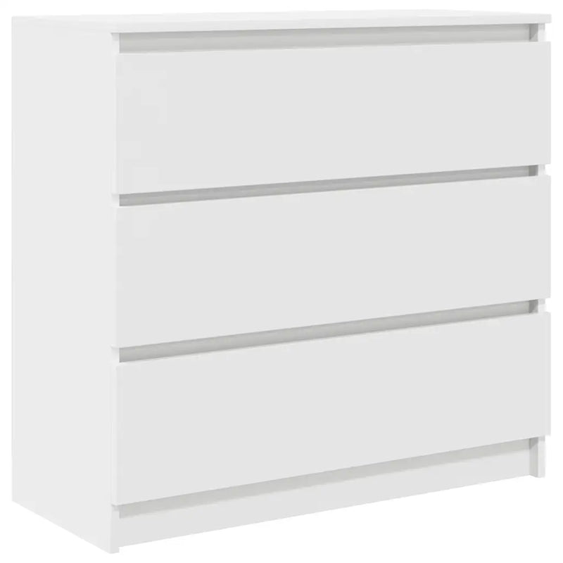 Sideboard White 80x35x76 cm Engineered Wood