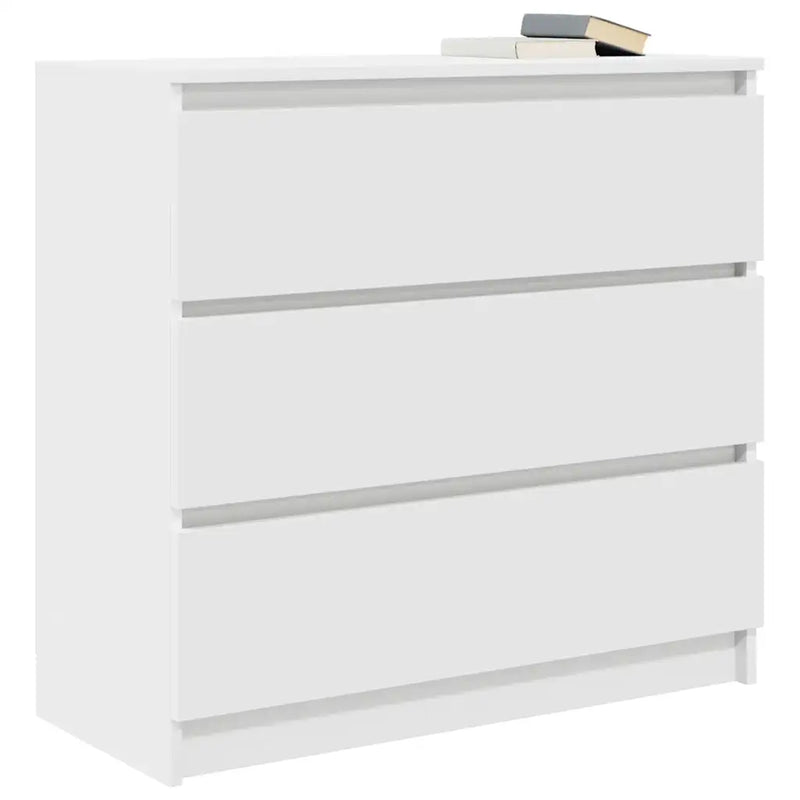 Sideboard White 80x35x76 cm Engineered Wood