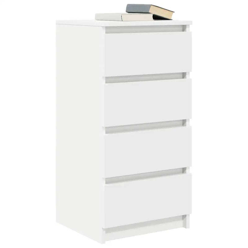 Sideboard White 37.5x35x76 cm Engineered Wood