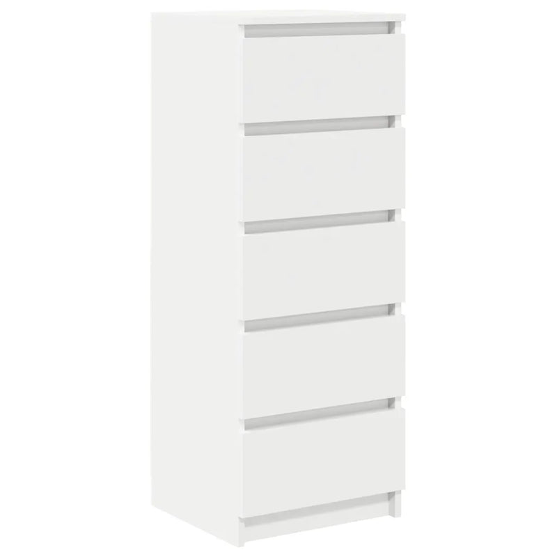 Sideboard with Drawers White 37.5x35x99 cm Engineered Wood