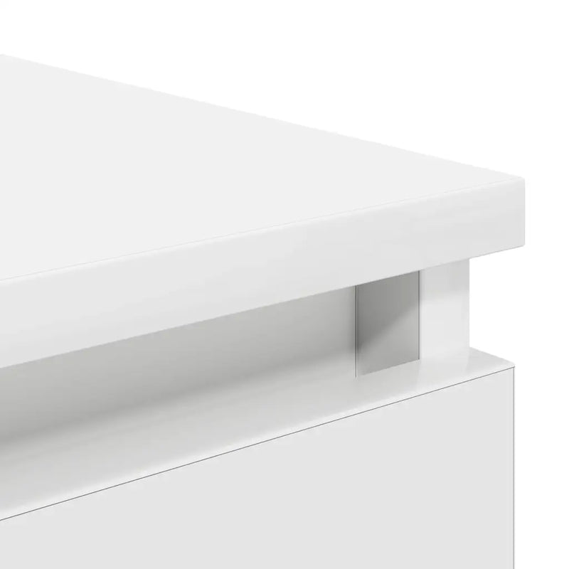 Sideboard with Drawers White 37.5x35x99 cm Engineered Wood