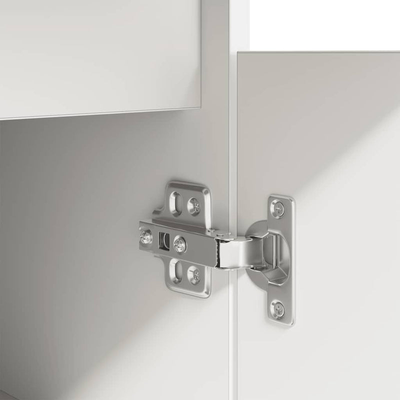 Desk White 86x49x76 cm Engineered Wood